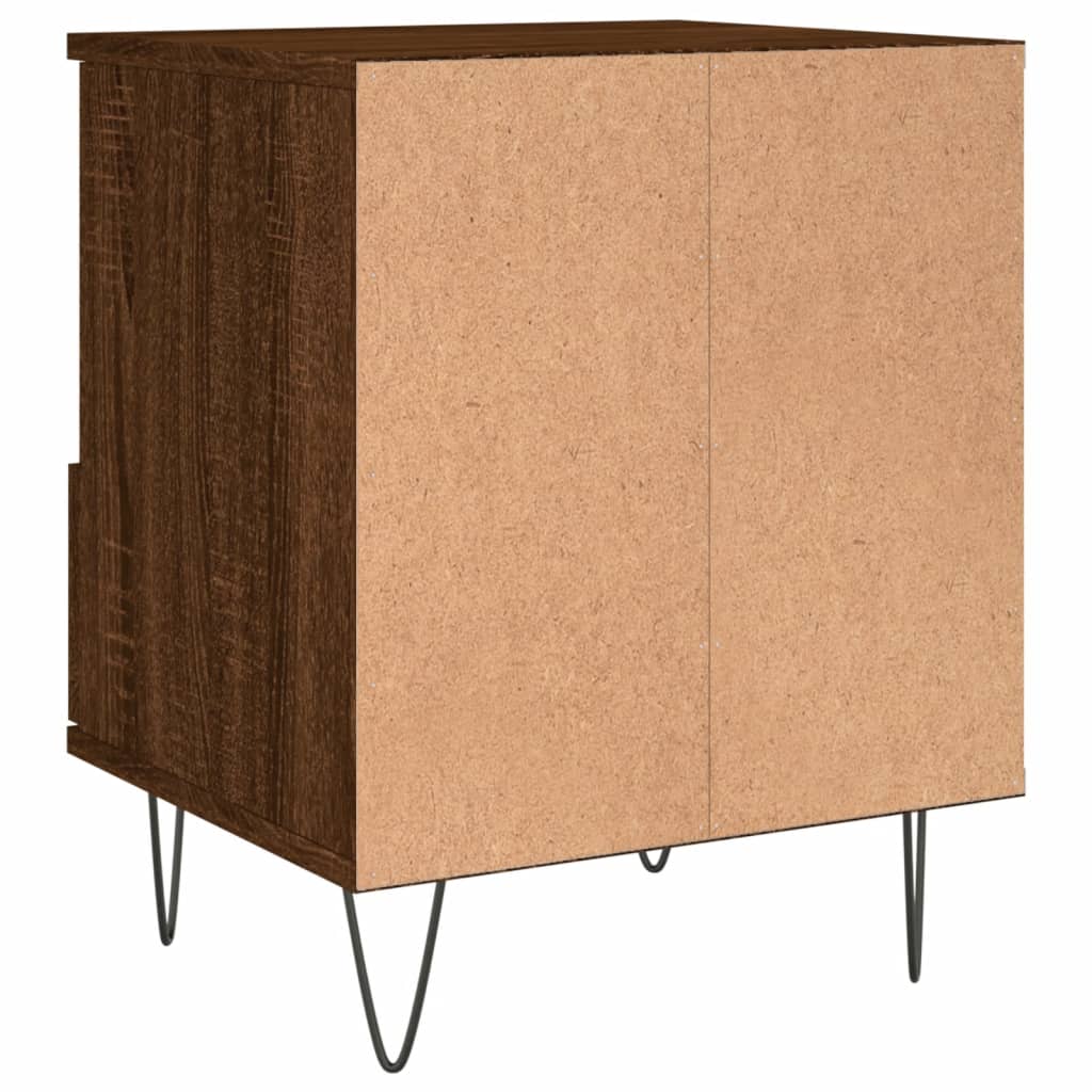 vidaXL Κομοδίνο Καφέ Δρυς 40 x 35 x 50 εκ. από Επεξεργασμένο Ξύλο