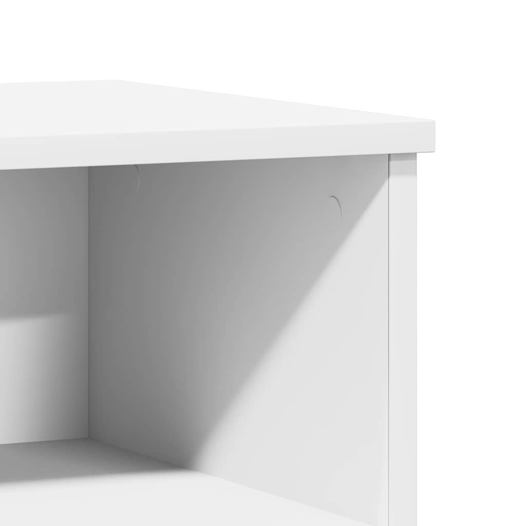vidaXL Κομοδίνο Λευκό 40 x 35 x 50 εκ. από Επεξεργασμένο Ξύλο