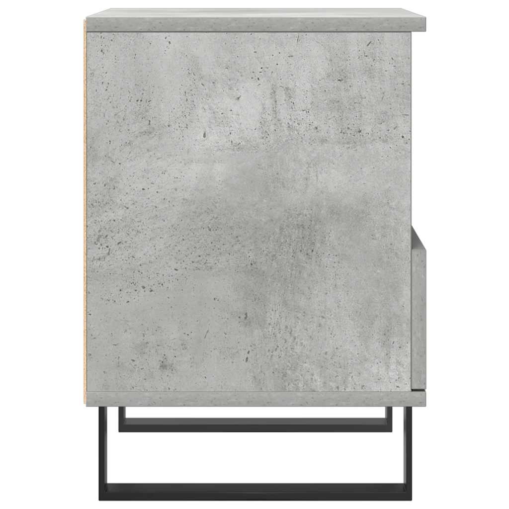 vidaXL Κομοδίνο Γκρι Σκυροδέματος 40 x 35 x 50 εκ. από Επεξεργ. Ξύλο
