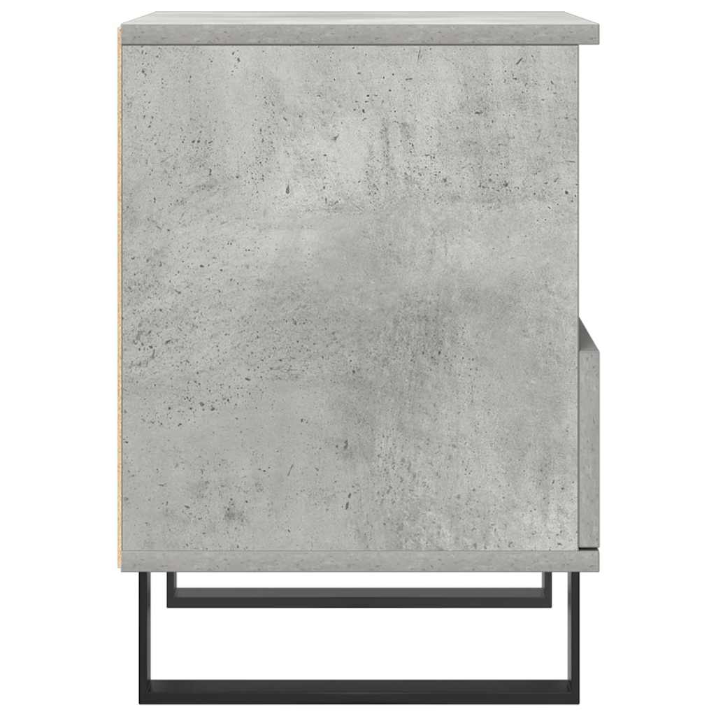 vidaXL Κομοδίνα 2 τεμ. Γκρι Σκυροδέματος 40x35x50 εκ. Επεξεργ. Ξύλο