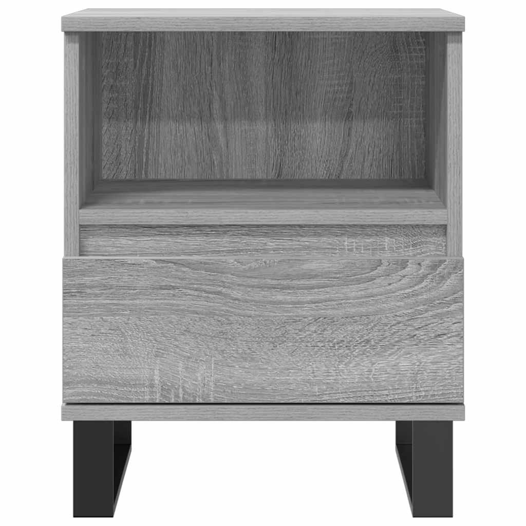 vidaXL Κομοδίνο Γκρι Sonoma 40 x 35 x 50 εκ. από Επεξεργασμένο Ξύλο