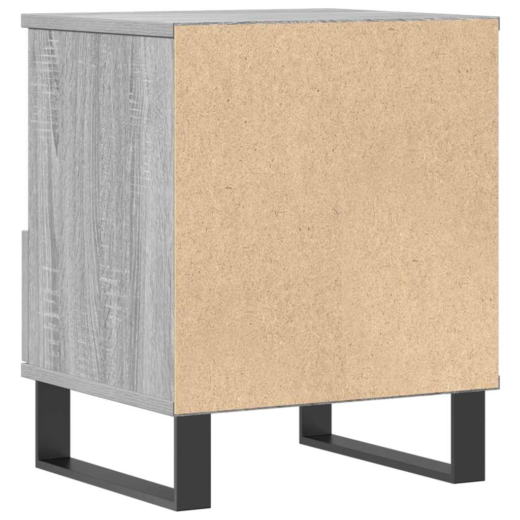 vidaXL Κομοδίνο Γκρι Sonoma 40 x 35 x 50 εκ. από Επεξεργασμένο Ξύλο