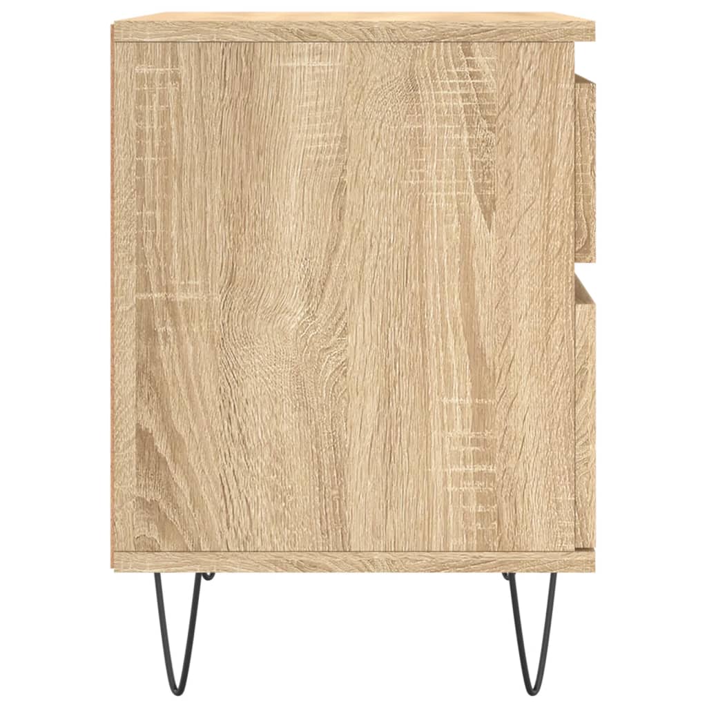 vidaXL Κομοδίνο Sonoma Δρυς 40 x 35 x 50 εκ. από Επεξεργ. Ξύλο