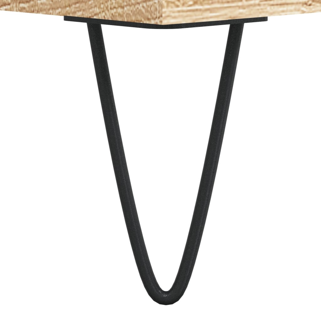 vidaXL Κομοδίνο Sonoma Δρυς 40 x 35 x 50 εκ. από Επεξεργ. Ξύλο