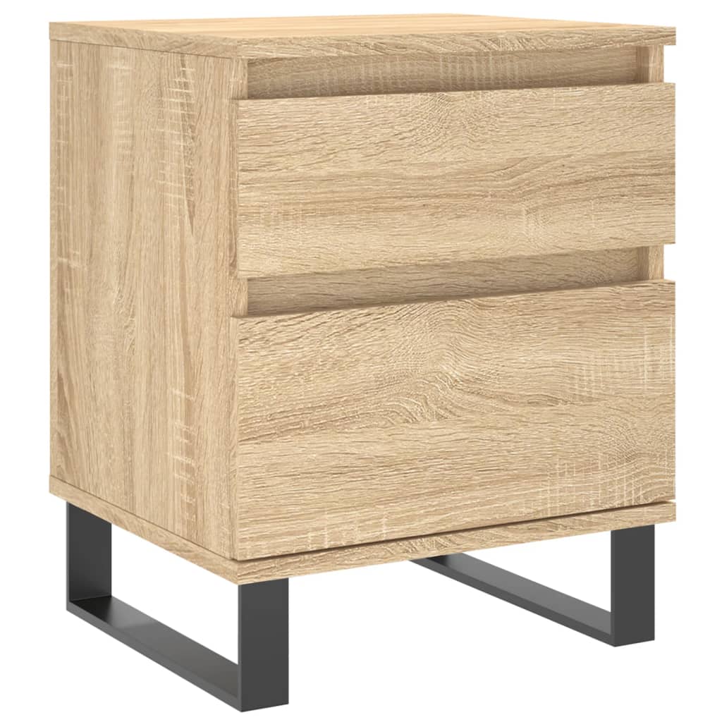 vidaXL Κομοδίνα 2 τεμ. Sonoma Δρυς 40 x 35 x 50 εκ. από Επεξεργ. Ξύλο