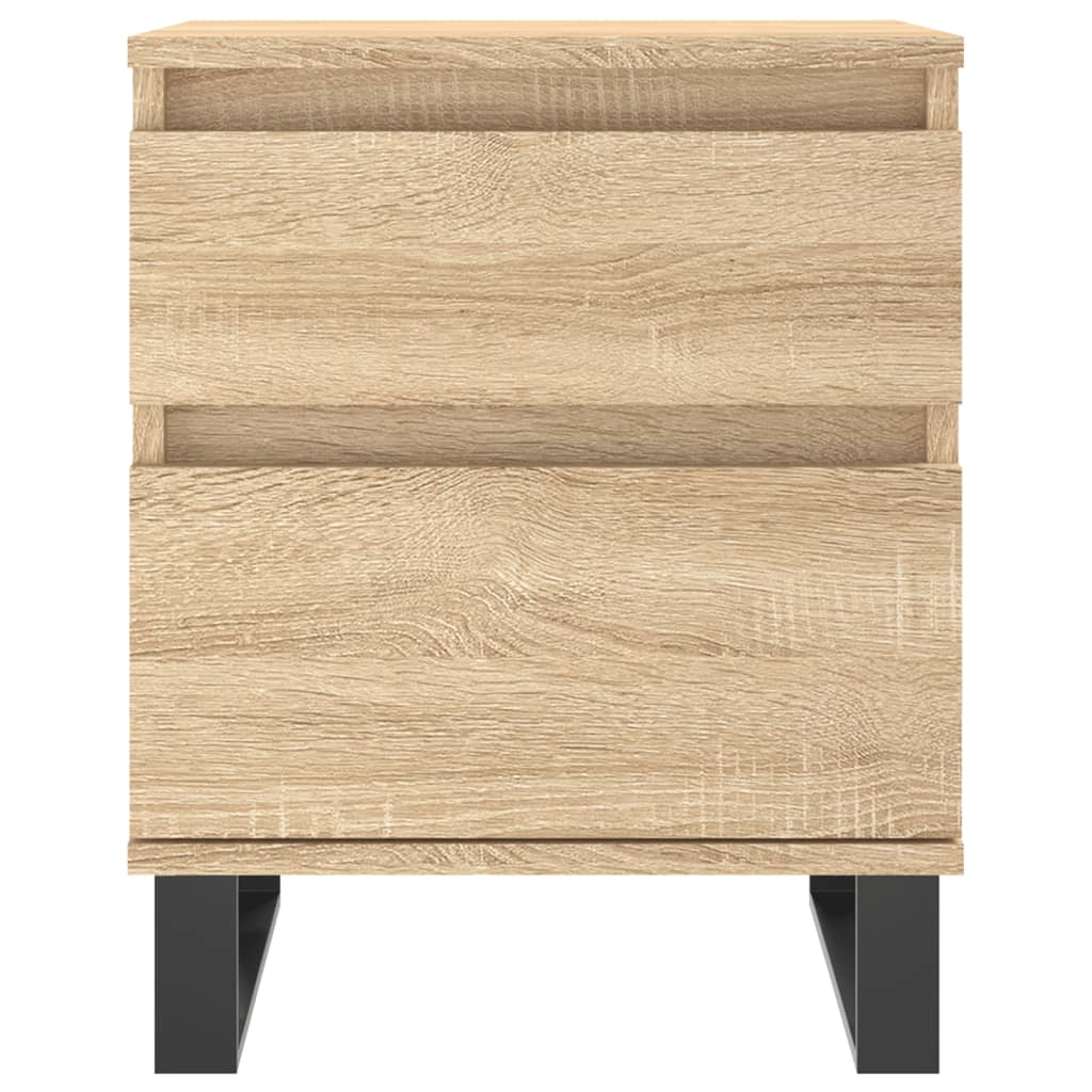 vidaXL Κομοδίνα 2 τεμ. Sonoma Δρυς 40 x 35 x 50 εκ. από Επεξεργ. Ξύλο