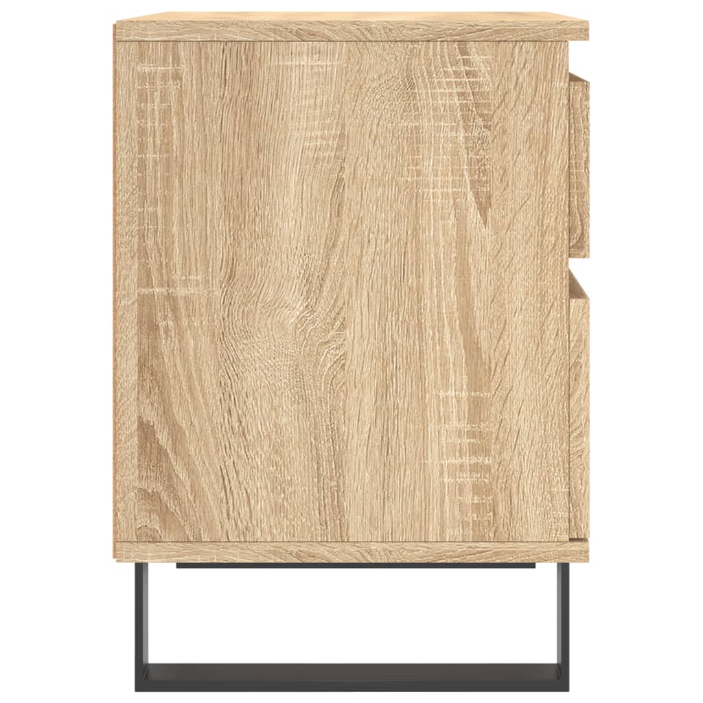 vidaXL Κομοδίνα 2 τεμ. Sonoma Δρυς 40 x 35 x 50 εκ. από Επεξεργ. Ξύλο