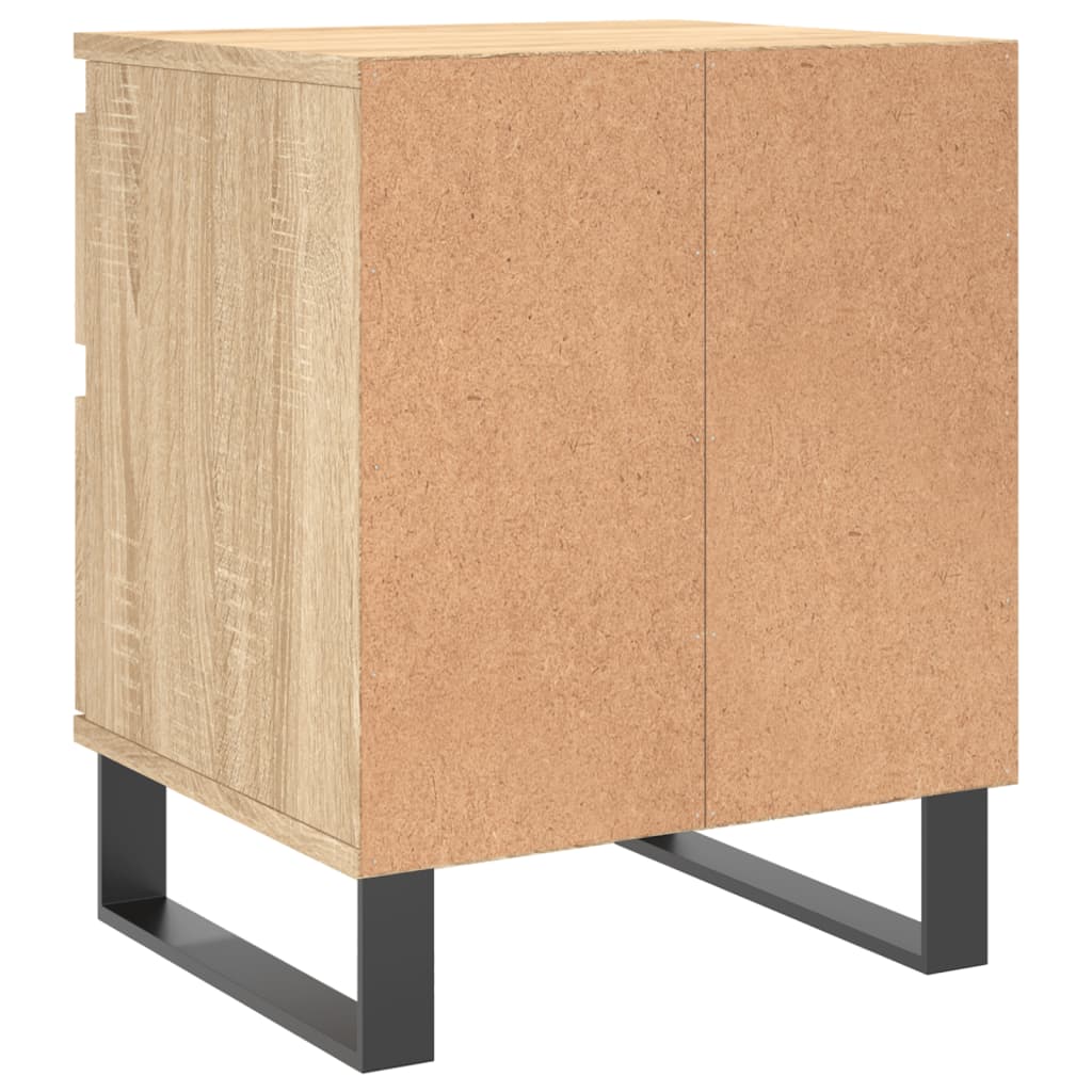 vidaXL Κομοδίνα 2 τεμ. Sonoma Δρυς 40 x 35 x 50 εκ. από Επεξεργ. Ξύλο