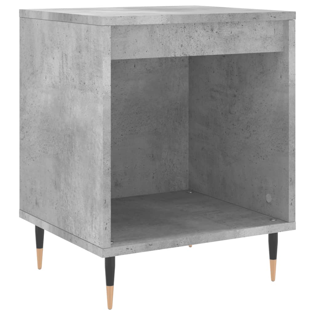 vidaXL Κομοδίνο Γκρι Σκυροδέματος 40 x 35 x 50 εκ. από Επεξεργ. Ξύλο