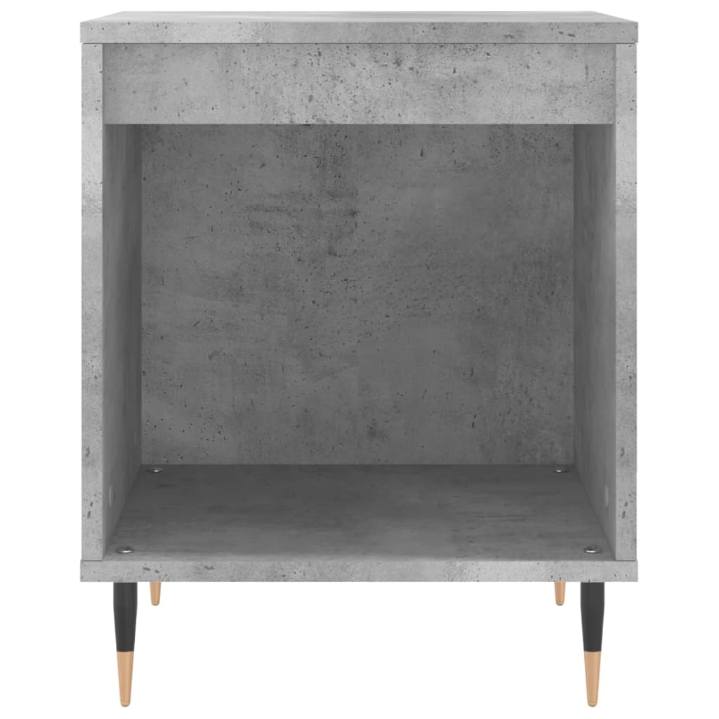 vidaXL Κομοδίνο Γκρι Σκυροδέματος 40 x 35 x 50 εκ. από Επεξεργ. Ξύλο