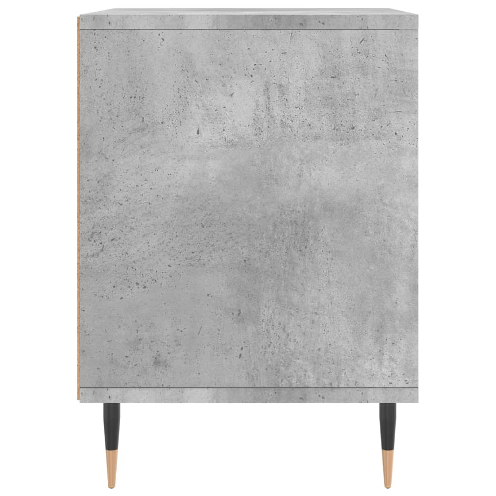 vidaXL Κομοδίνα 2 τεμ. Γκρι Σκυροδέματος 40x35x50 εκ. Επεξεργ. Ξύλο