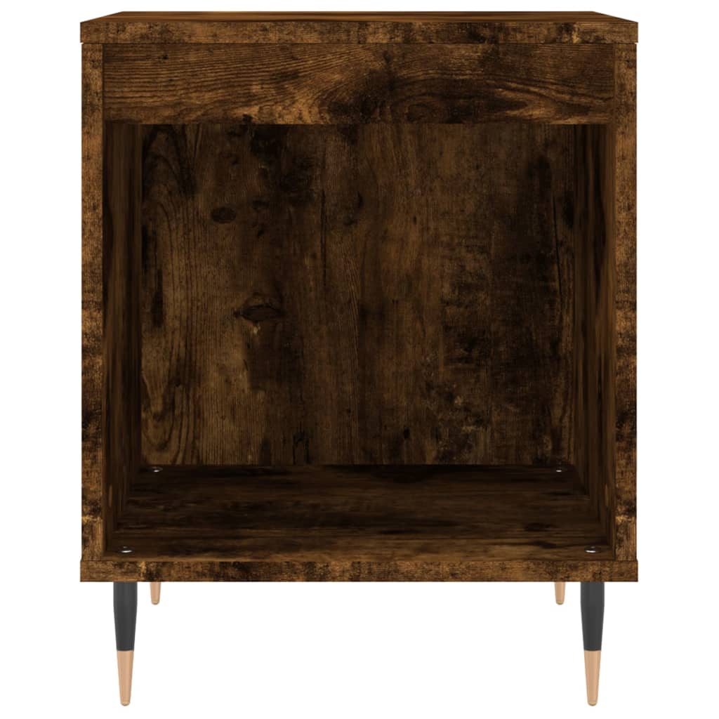 vidaXL Κομοδίνο Καπνιστή Δρυς 40 x 35 x 50 εκ. από Επεξεργ. Ξύλο