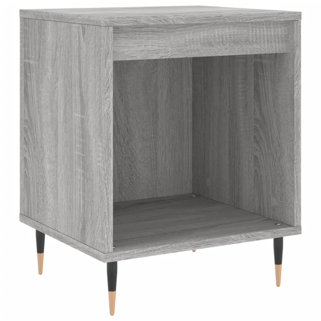 vidaXL Κομοδίνα 2 τεμ. Γκρι Sonoma 40 x 35 x 50 εκ. από Επεξεργ. Ξύλο