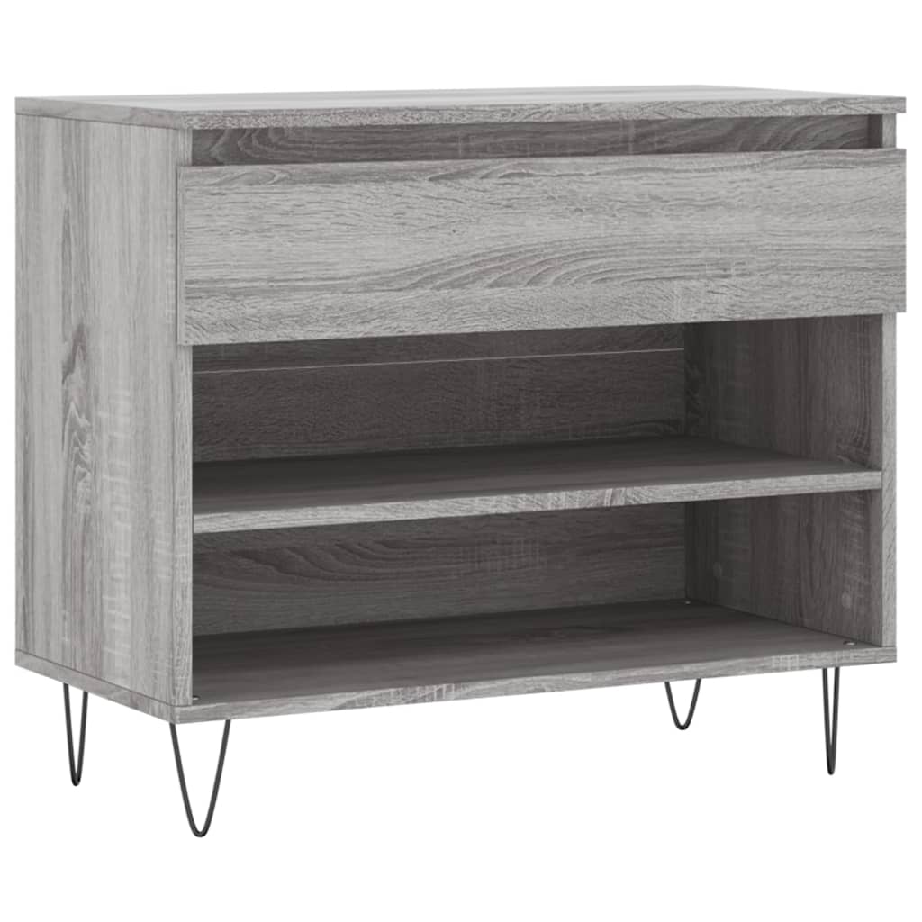 vidaXL Παπουτσοθήκη Γκρι Sonoma 70x36x60 εκ. από Επεξεργασμένο Ξύλο