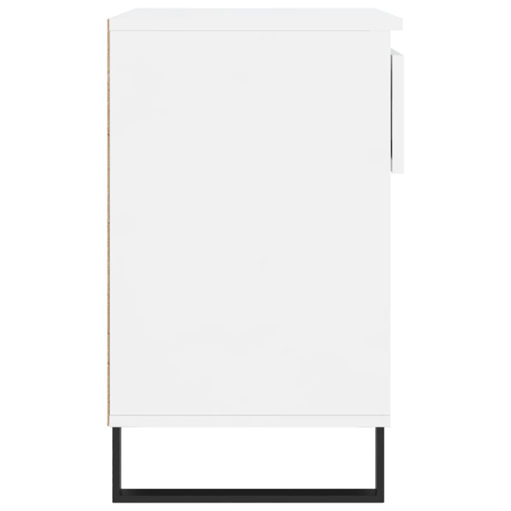 vidaXL Παπουτσοθήκη Γυαλιστερή Λευκή 70x36x60 εκ. Επεξεργασμένο Ξύλο