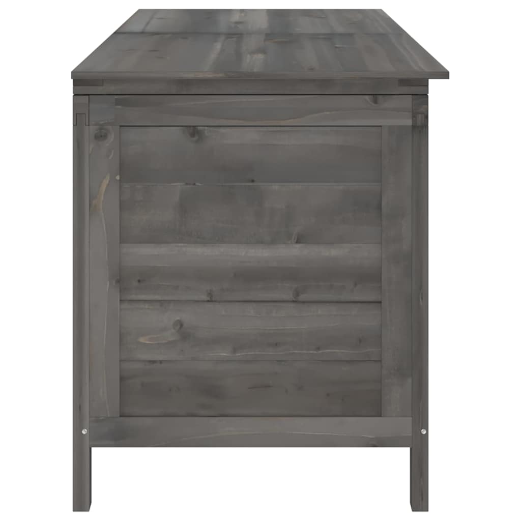vidaXL Μπαούλο Αποθ. Κήπου Ανθρακί 150x50x56,5 εκ Μασίφ Ξύλο Ελάτης
