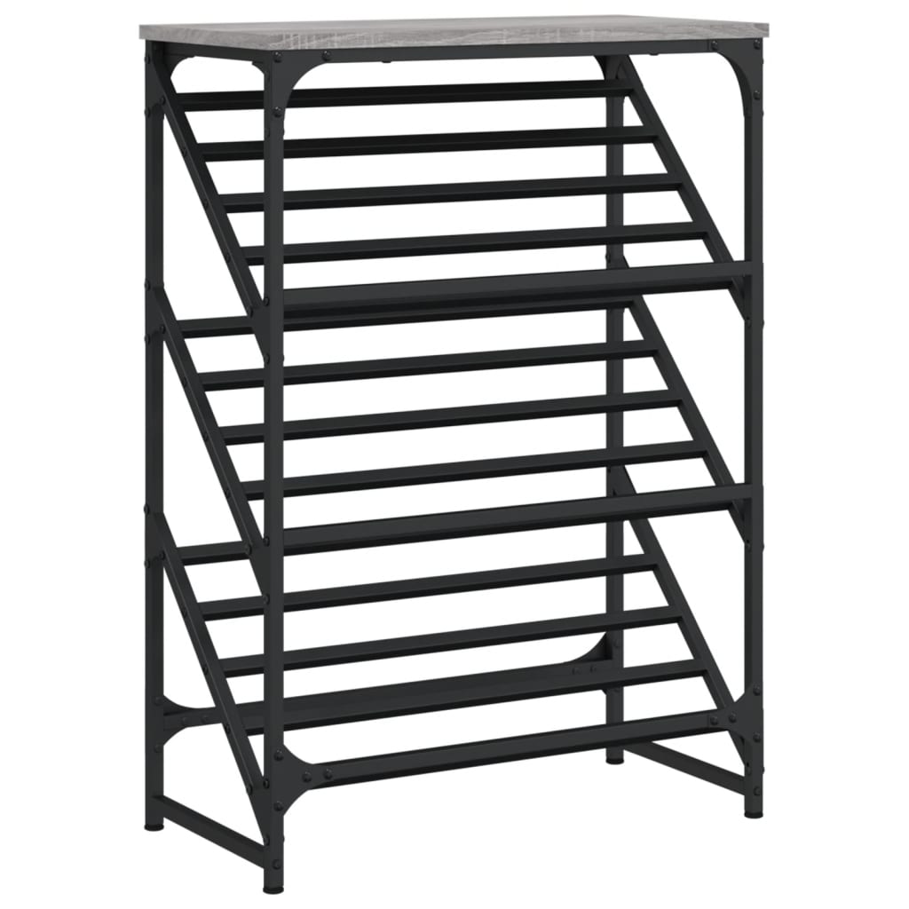 vidaXL Παπουτσοθήκη Γκρι Sonoma 60x30x85 εκ. από Επεξεργασμένο Ξύλο