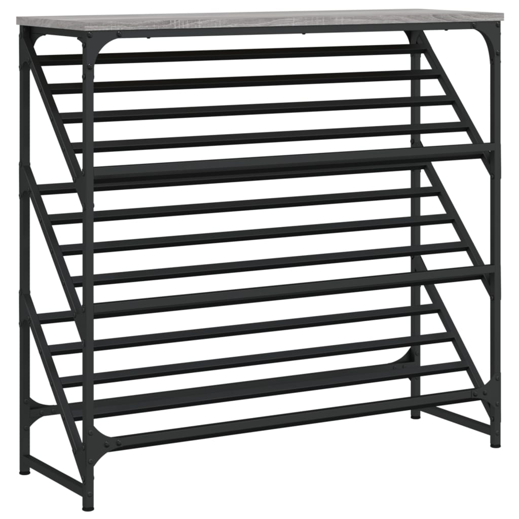 vidaXL Παπουτσοθήκη Γκρι Sonoma 90x30x85 εκ. από Επεξεργασμένο Ξύλο