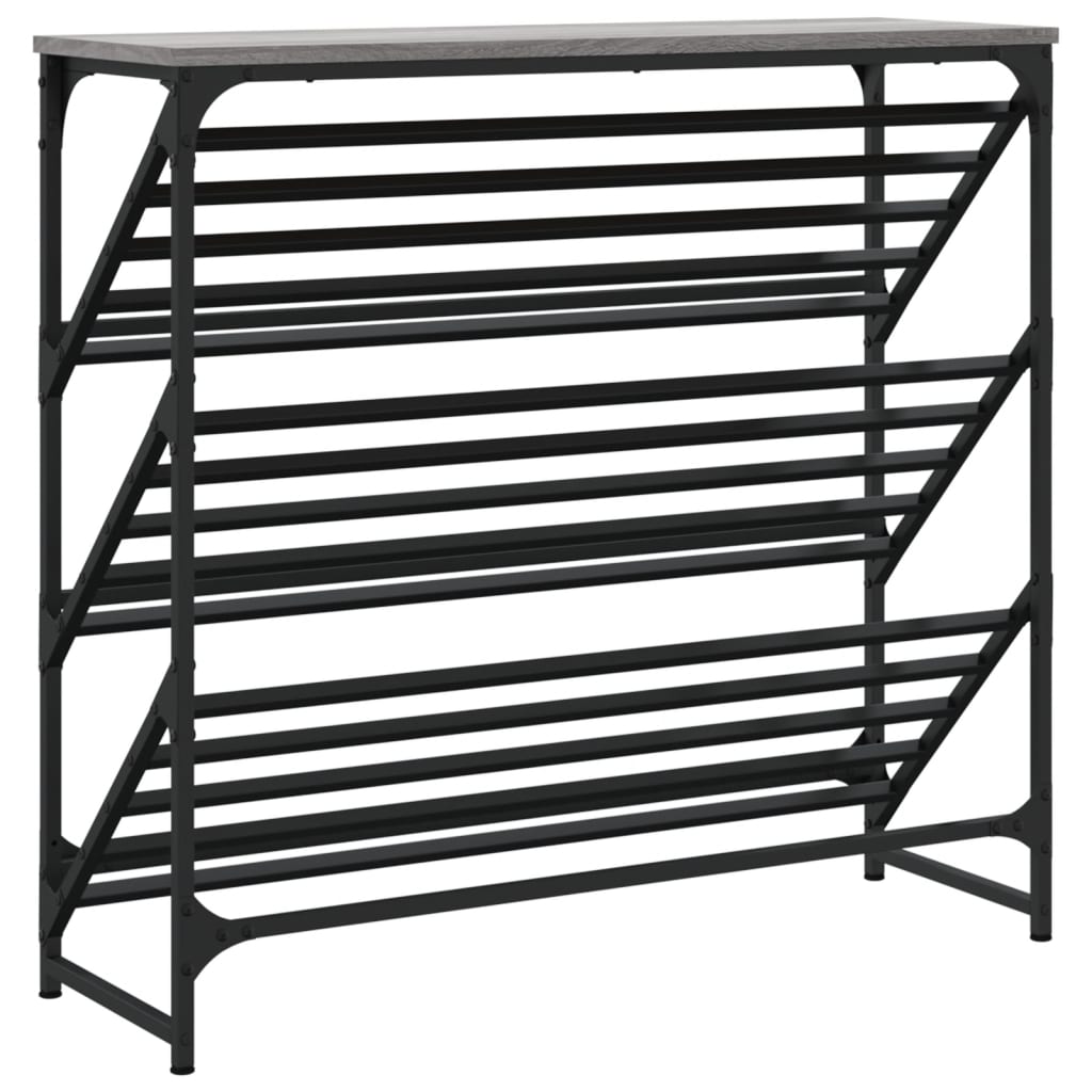 vidaXL Παπουτσοθήκη Γκρι Sonoma 90x30x85 εκ. από Επεξεργασμένο Ξύλο