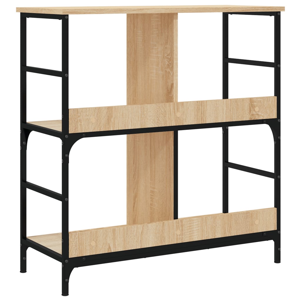 vidaXL Βιβλιοθήκη Sonoma Δρυς 78,5 x 33 x 82 εκ. Επεξεργασμένο Ξύλο