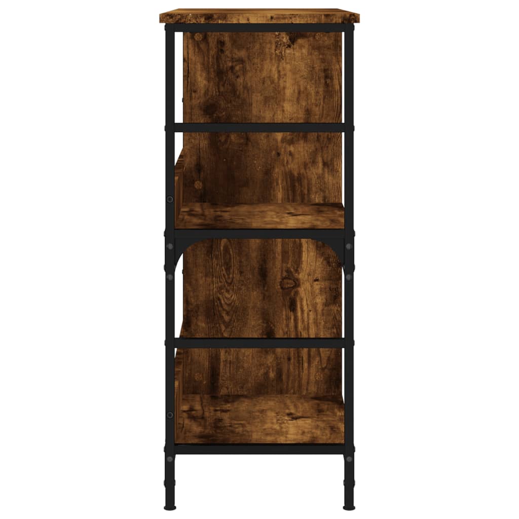 vidaXL Βιβλιοθήκη Καπνιστή Δρυς 78,5x33x82 εκ. Επεξεργασμένο Ξύλο