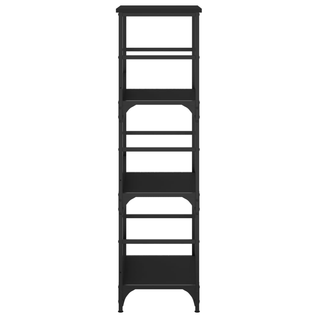 vidaXL Βιβλιοθήκη Μαύρη 50x33x117,5 εκ. από Επεξεργασμένο Ξύλο