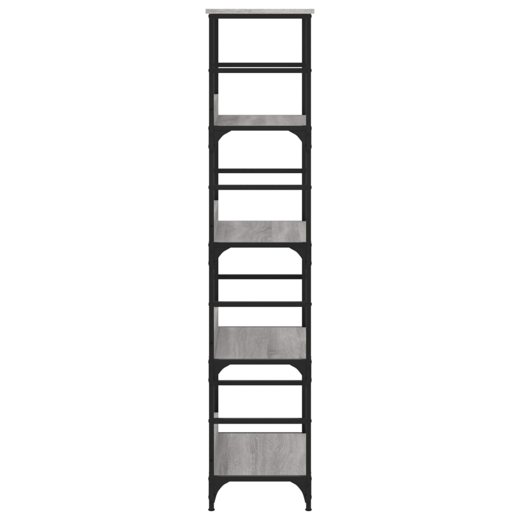 vidaXL Βιβλιοθήκη Γκρι Sonoma 50x33x153 εκ. Επεξεργασμένο Ξύλο