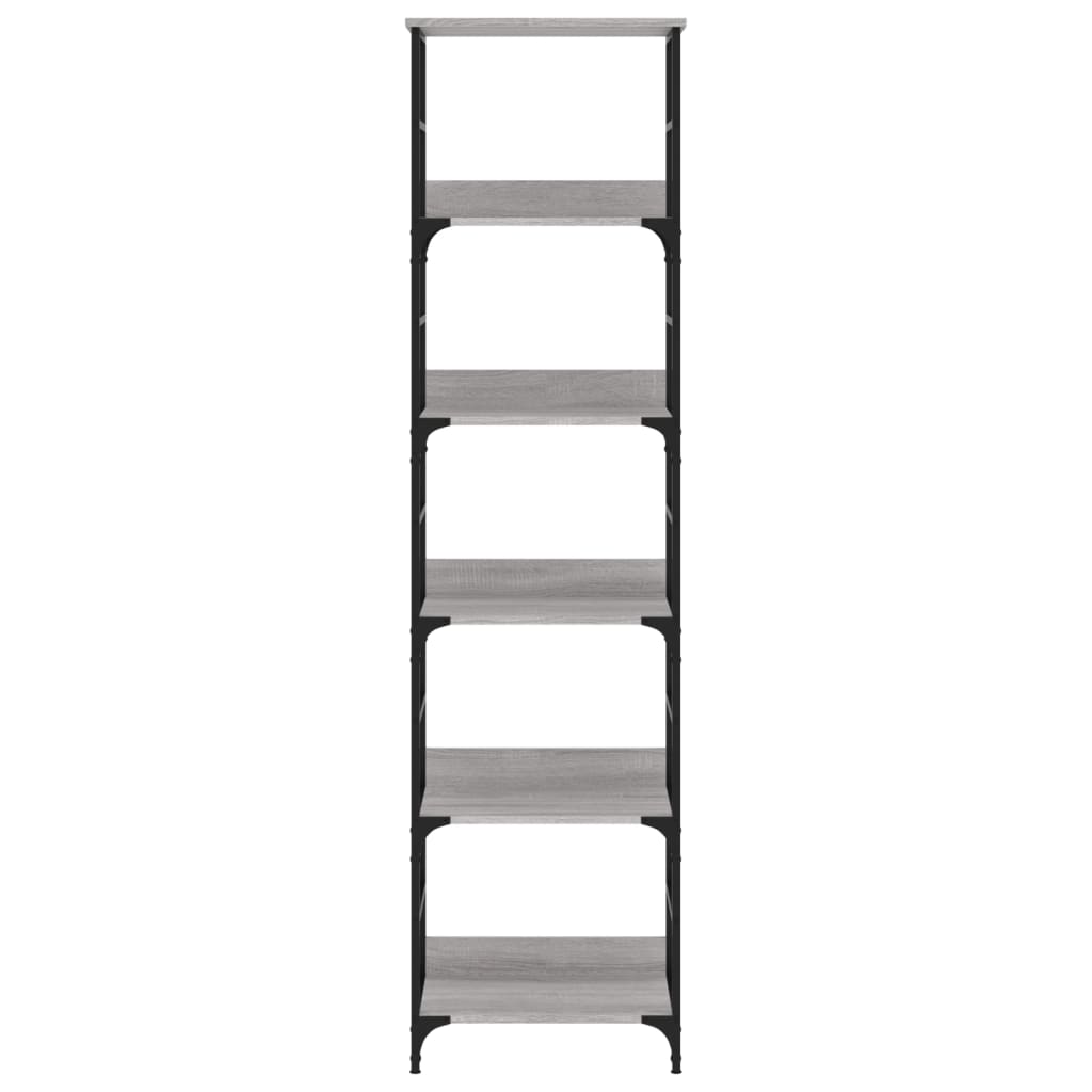 vidaXL Βιβλιοθήκη Γκρι Sonoma 50x33x188,5 εκ. Επεξεργασμένο Ξύλο
