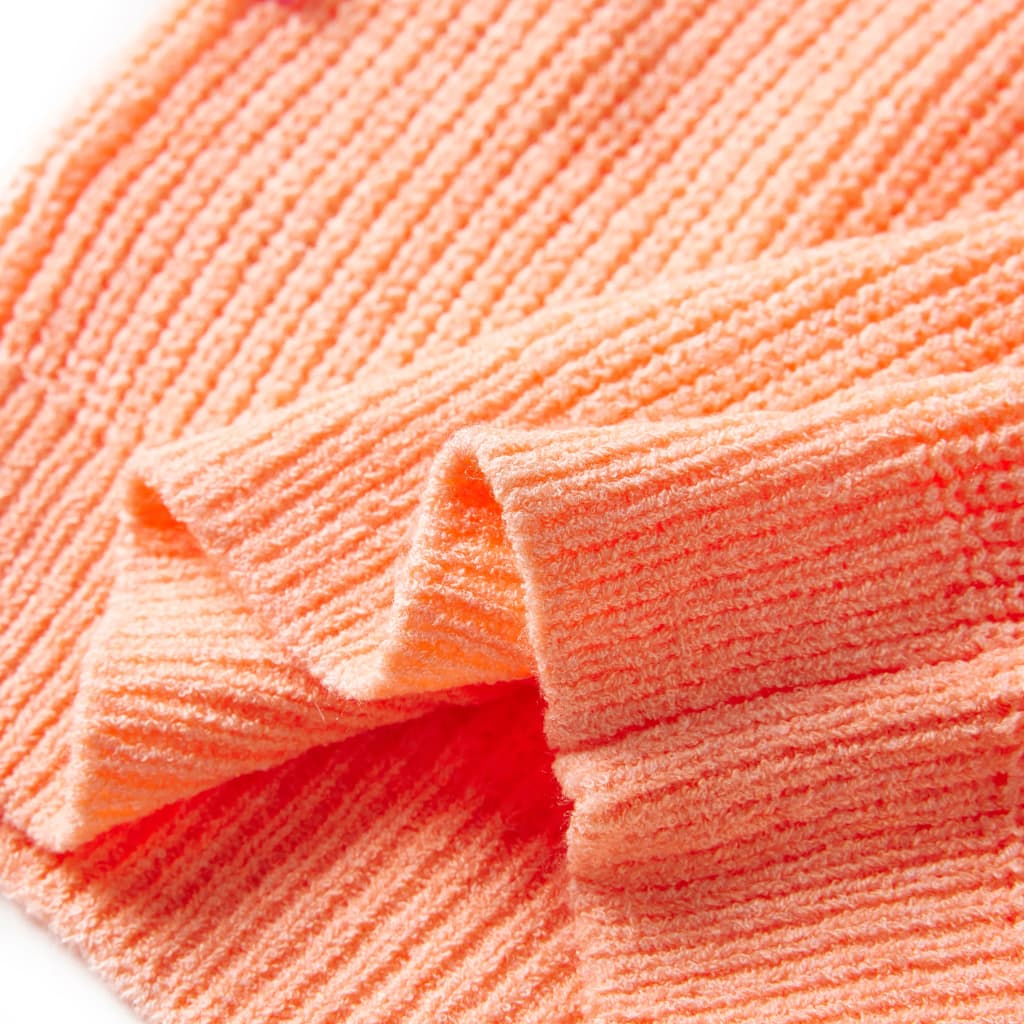 Children's Knitted Sweater Light Orange 128