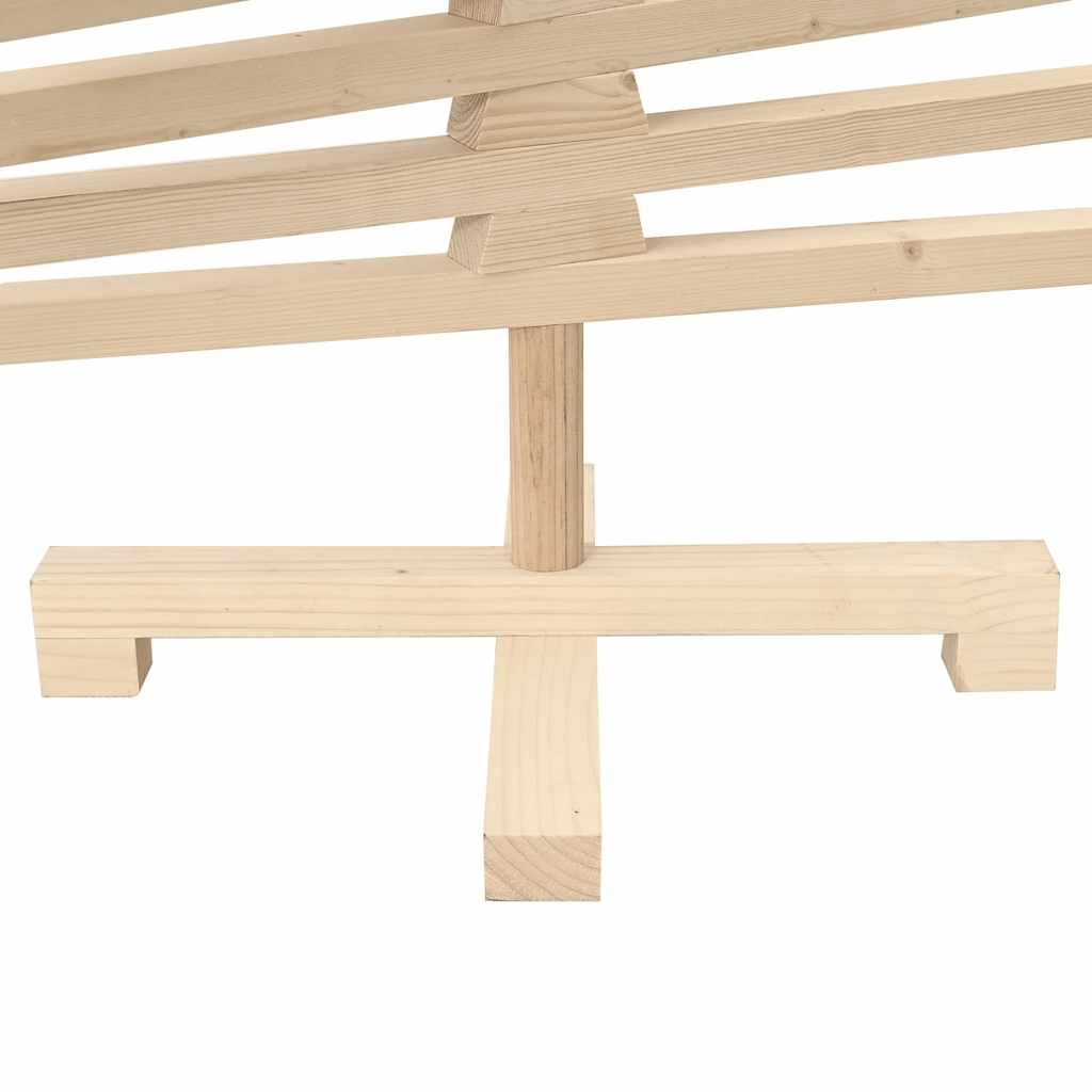 vidaXL Χριστουγεννιάτικο Δέντρο Ξύλινο Διακόσμηση 120 εκ. Μασίφ Πεύκο