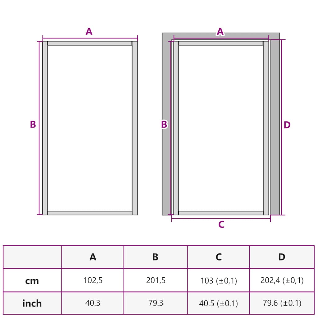 vidaXL Εσωτερική Πόρτα Χρυσή 102,5x201,5 εκ. Ψημένο Γυαλί & Αλουμίνιο