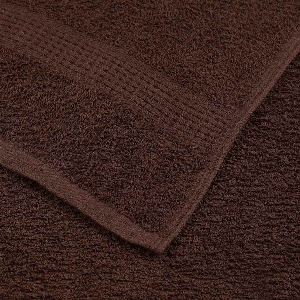 vidaXL Πετσέτες μπάνιου 2 Τεμ Καφέ 100x150 εκ. 360 γρ/μ² 100% Βαμβ.
