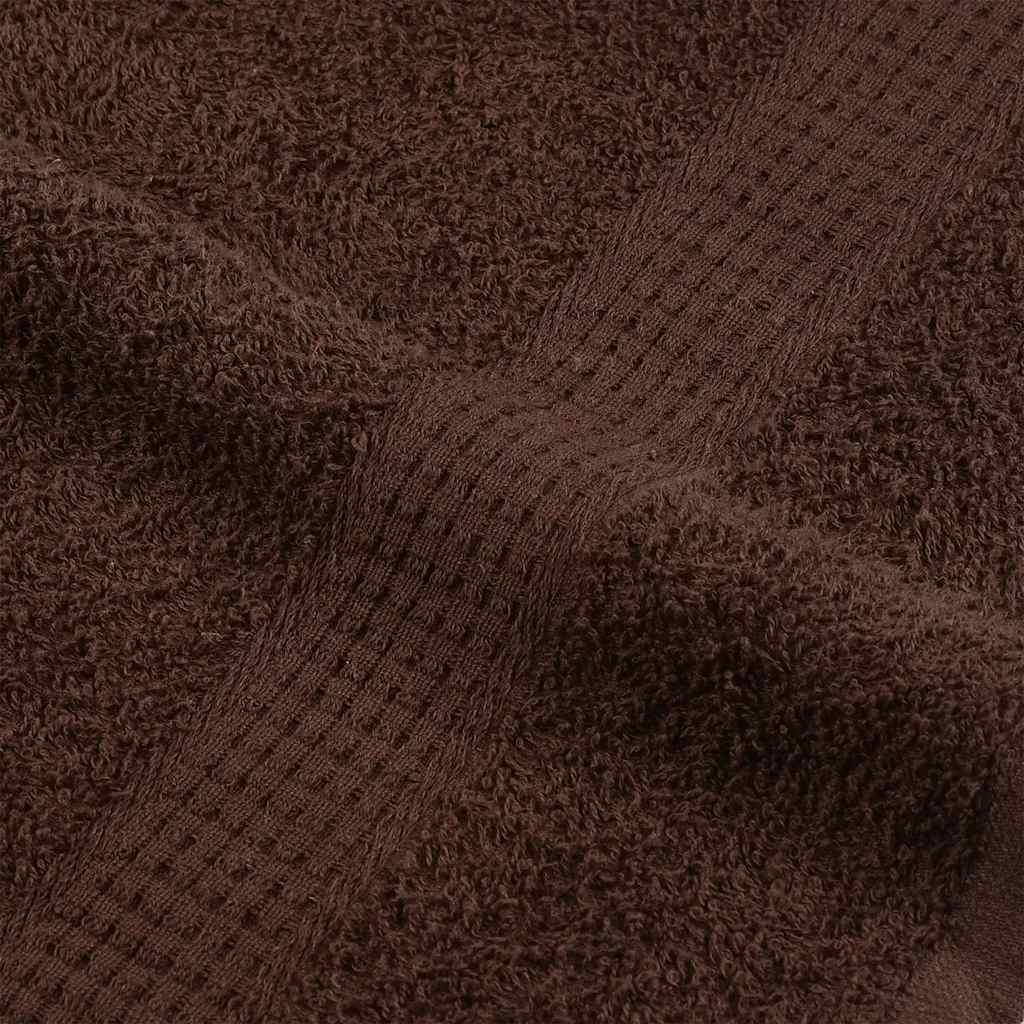 vidaXL Πετσέτες μπάνιου 2 Τεμ Καφέ 100x150 εκ. 360 γρ/μ² 100% Βαμβ.