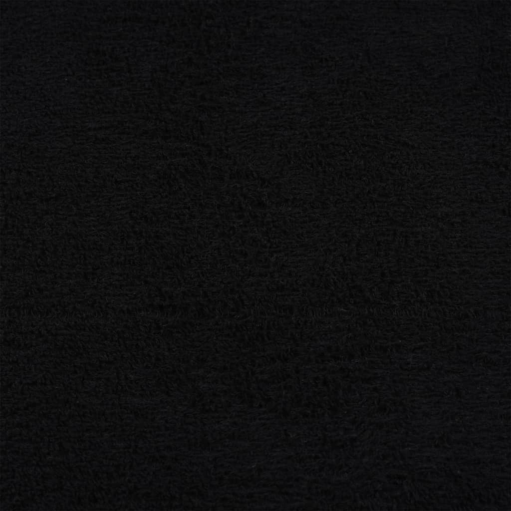 vidaXL Πετσέτες μπάνιου 2 Τεμ Μαύρο 100x150 εκ. 360 γρ/μ² 100% Βαμβ.