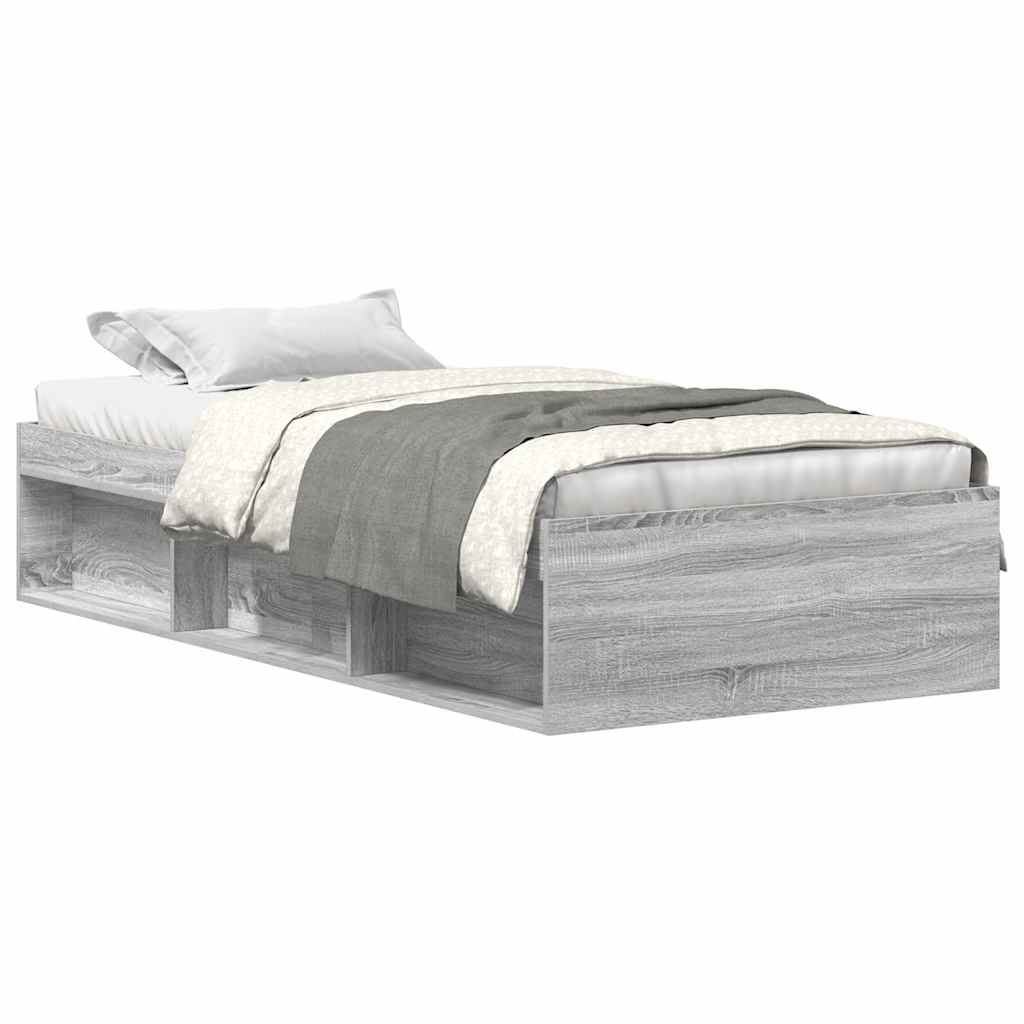 vidaXL Πλαίσιο Κρεβατιού Γκρι Sonoma 90x200 εκ.