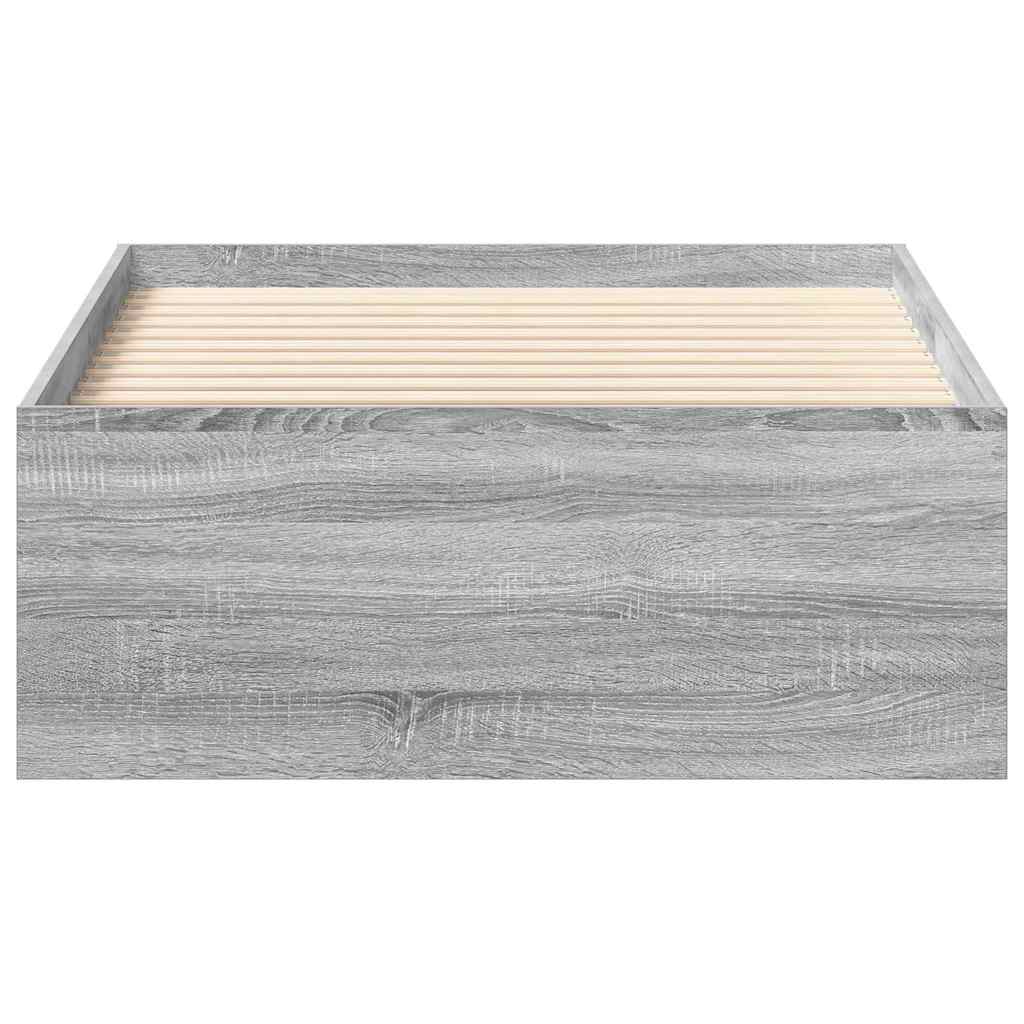 vidaXL Πλαίσιο Κρεβατιού Γκρι Sonoma 90x200 εκ.