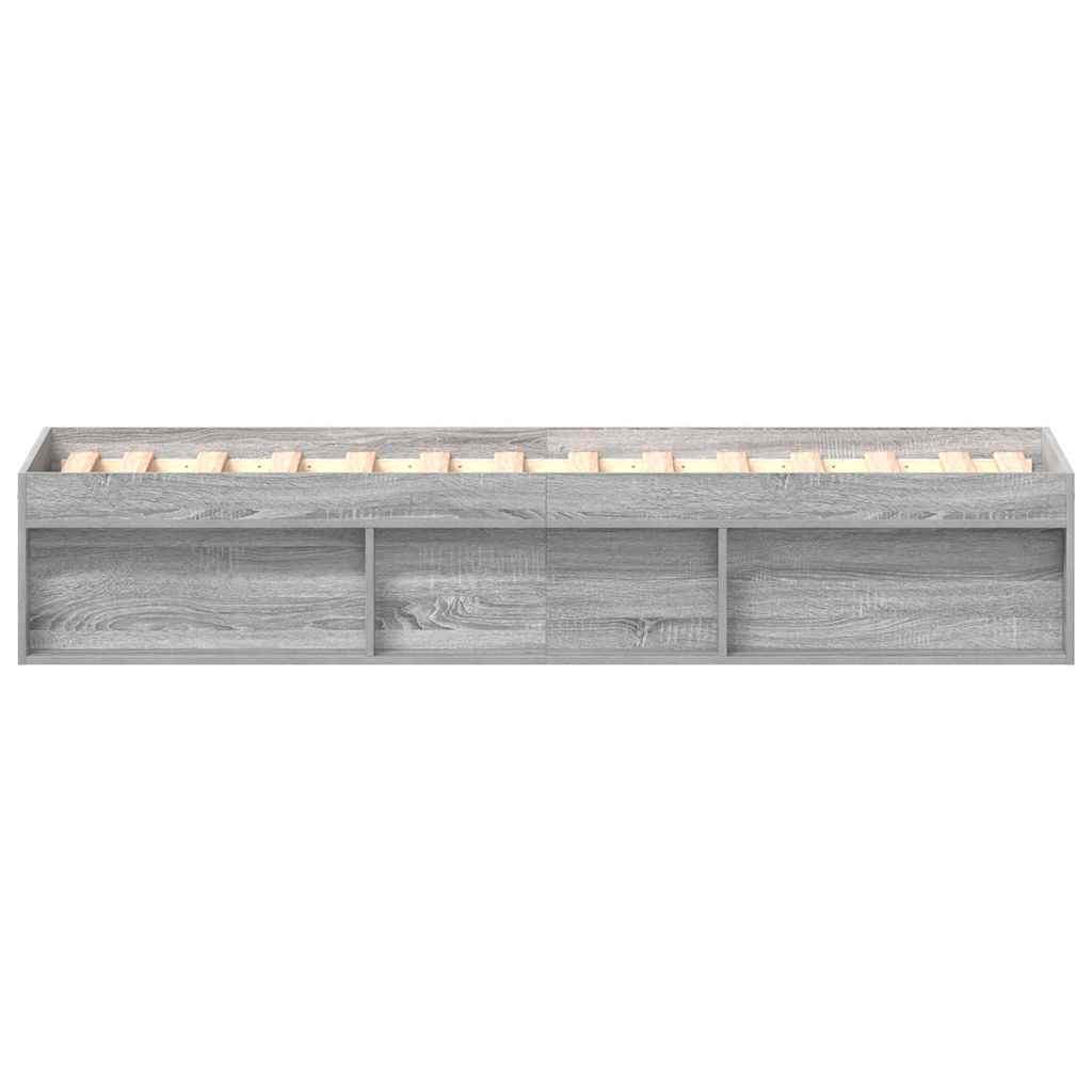 vidaXL Πλαίσιο Κρεβατιού Γκρι Sonoma 90x200 εκ.