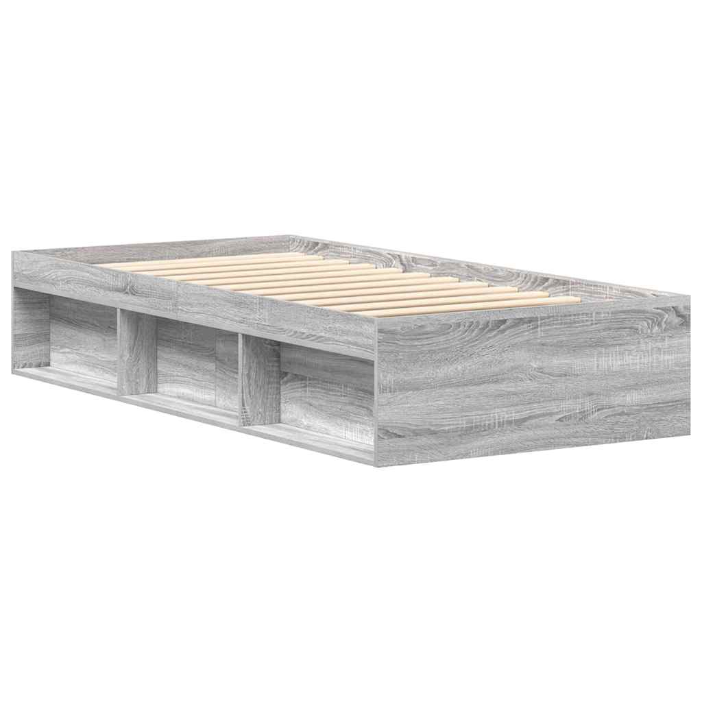 vidaXL Πλαίσιο Κρεβατιού Γκρι Sonoma 90x200 εκ.