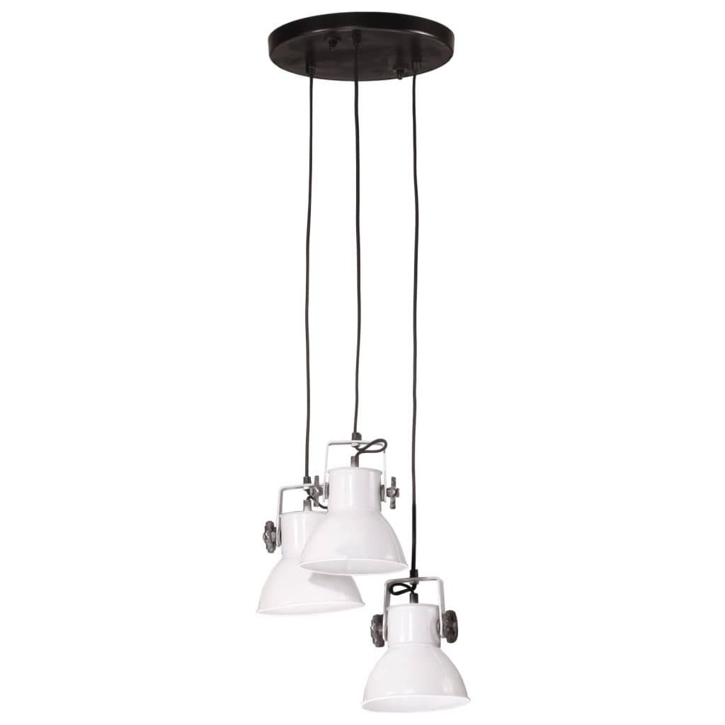 vidaXL Φωτιστικό Κρεμαστό 25 W Λευκό 30x30x100 εκ. Ε27