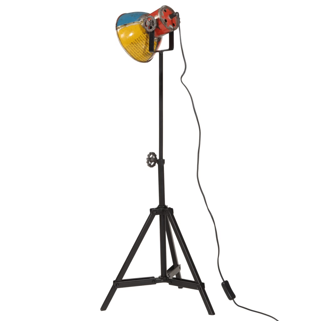 vidaXL Φωτιστικό Δαπέδου 25 W Πολύχρωμο 35x35x65/95 εκ. Ε27