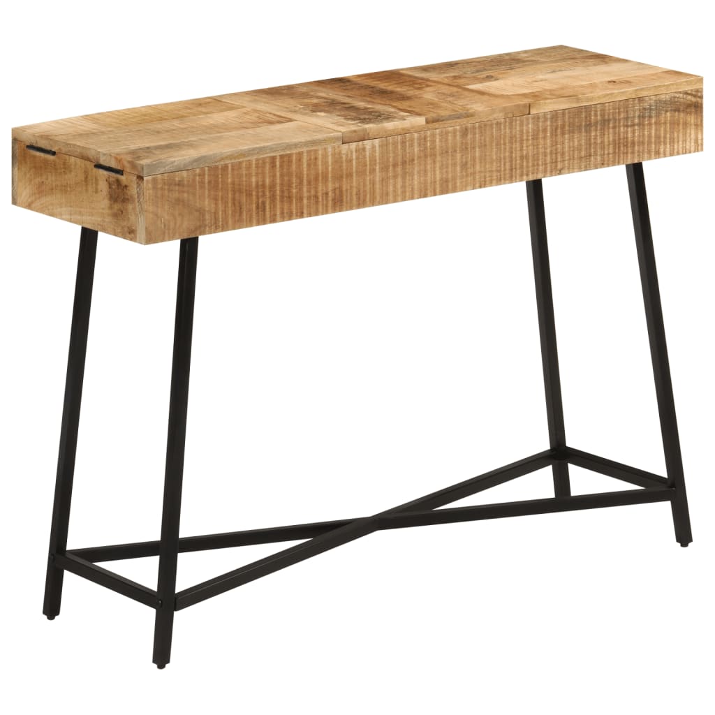 vidaXL Μπουντουάρ 105x35x75 εκ. Μασίφ Ακατέργαστο Ξύλο Μάνγκο/Σίδηρος