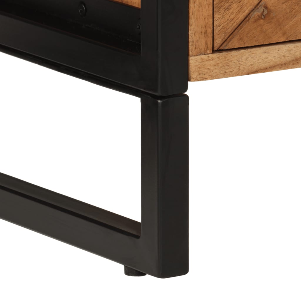 vidaXL Ντουλάπι Μπάνιου Επιτοίχιο 40x30x60 εκ. Μασίφ Ακακία/Σίδερο