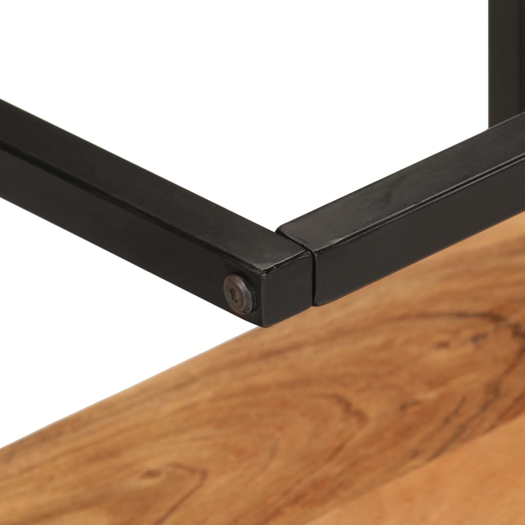 vidaXL Ράφι Επιτοίχιο 40x30x50 εκ. Μασίφ Ξύλο Ακακίας/Σίδερο