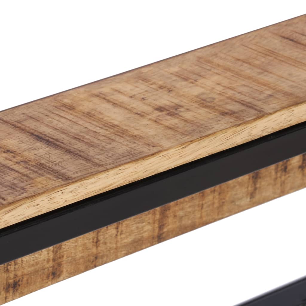 vidaXL Κρεμάστρα Ρούχων 87x10x27 εκ. Μασίφ Ακατέργαστο Ξύλο Μάνγκο