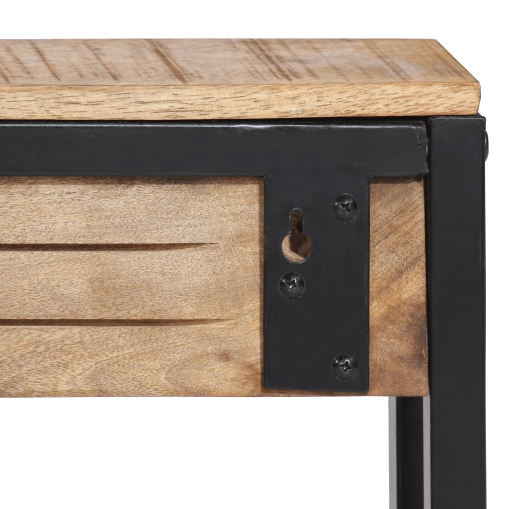 vidaXL Κρεμάστρα Ρούχων 87x10x27 εκ. Μασίφ Ακατέργαστο Ξύλο Μάνγκο