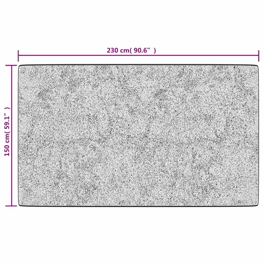vidaXL Χαλί Πλενόμενο Αντιολισθητικό Γκρι 150 x 230 εκ.