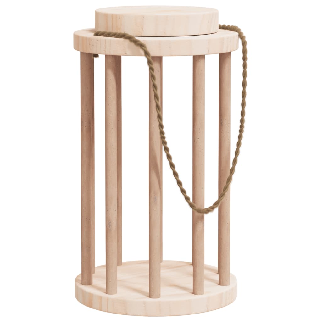 vidaXL Ταΐστρα Κουνελιών Ø15 x 25,5 εκ. από Μασίφ Ξύλο Ελάτης