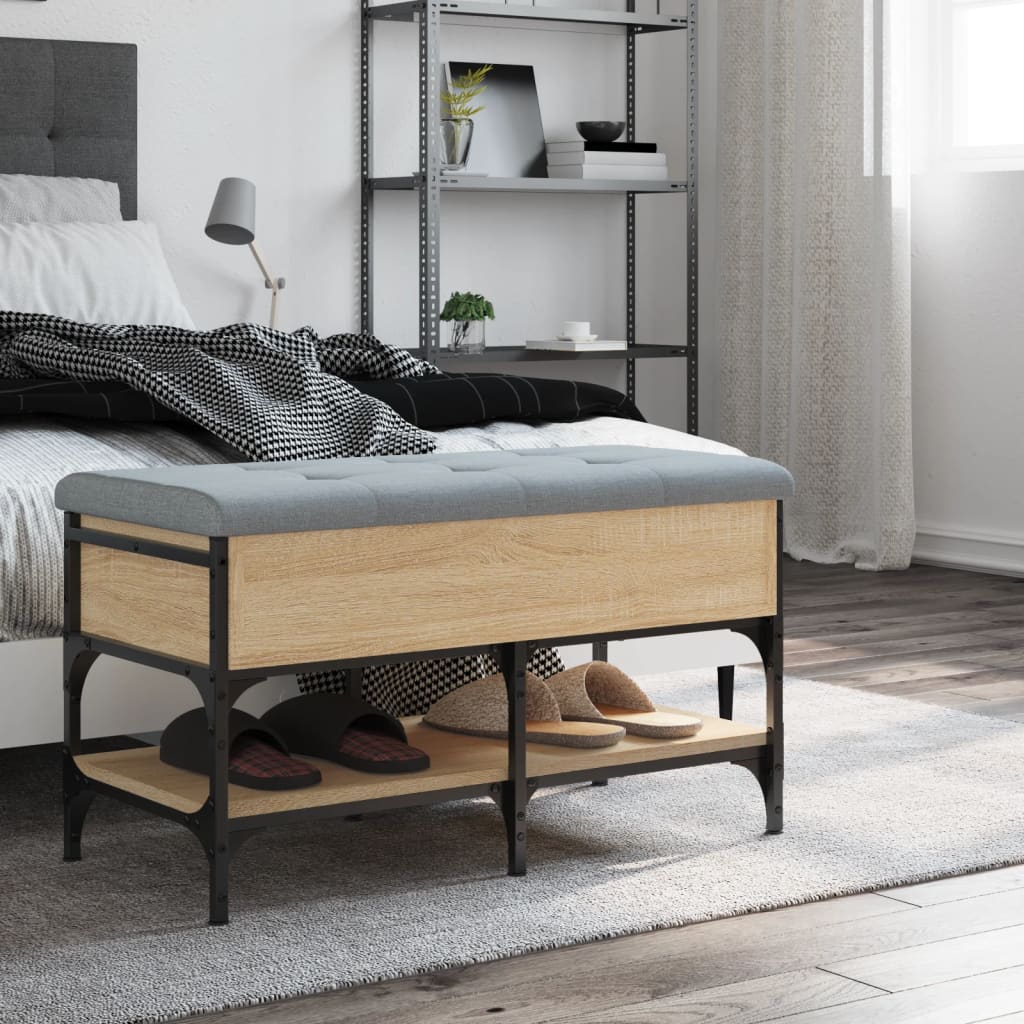 vidaXL Παπουτσοθήκη Sonoma Δρυς 82x42x45 εκ. από Επεξεργασμένο Ξύλο