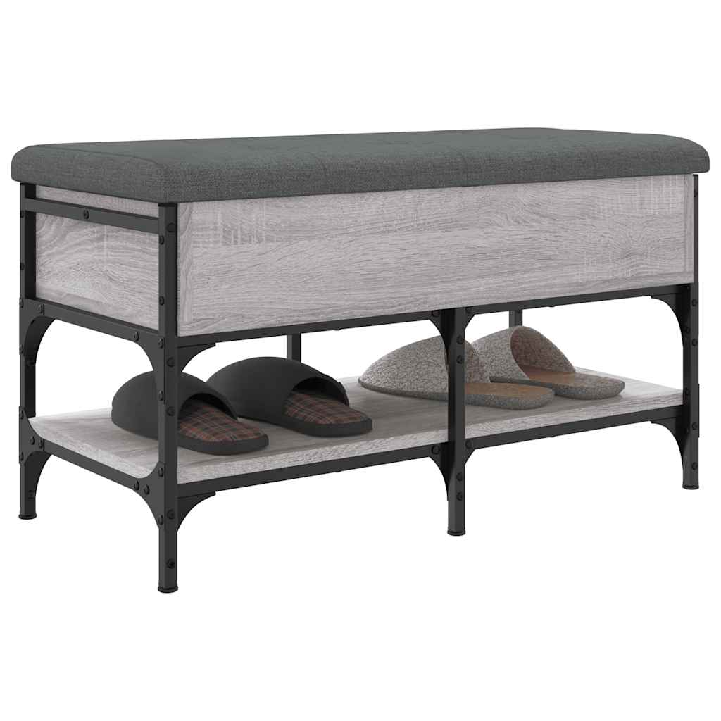 vidaXL Παπουτσοθήκη Γκρι Sonoma 82x42x45 εκ. από Επεξεργασμένο Ξύλο