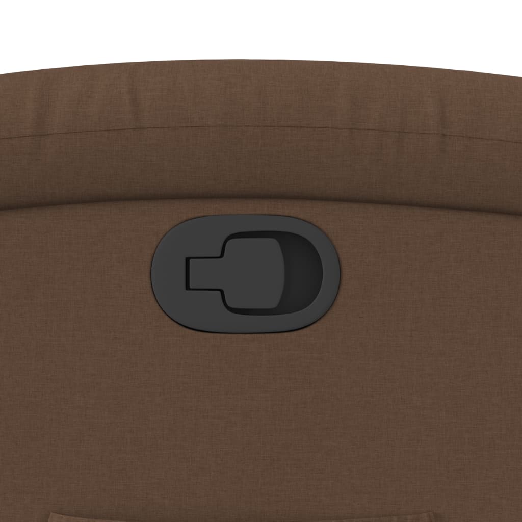 vidaXL Πολυθρόνα Ανακλινόμενη με Ανύψωση Καφέ Υφασμάτινη